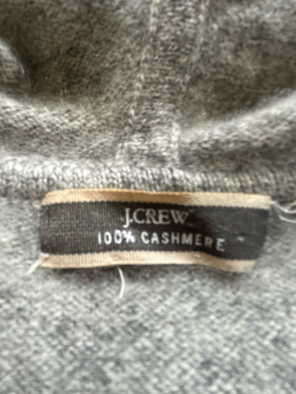 Cashmere Grey Zip-Up Hooded Sweater - Picture 3 of 6